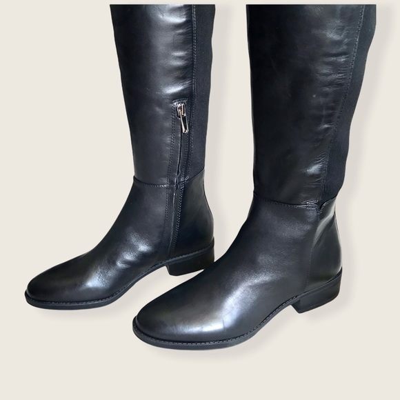 Sam Edelman Pam Leather Suede Over the Knee Boots - Picture 5 of 15